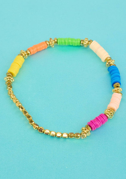 Set Of 4 Multicolour Beaded Bracelets - Namaste