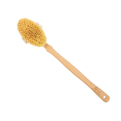 Natural Hard Sisal Body Brush with Detachable Handle - Eco Bath London