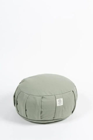 Olive Leaf Spelt Organic Cotton Round Meditation Cushion - Ekotex Yoga