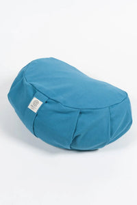 Bluebird Organic Cotton & Spelt Crescent Meditation Cushion - Ekotex Yoga