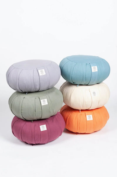 Organic Cotton & Spelt Round Zafu Cushions - Ekotex Yoga