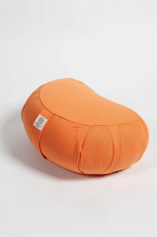 Apricot Organic Cotton & Spelt Crescent Meditation Cushion - Ekotex Yoga