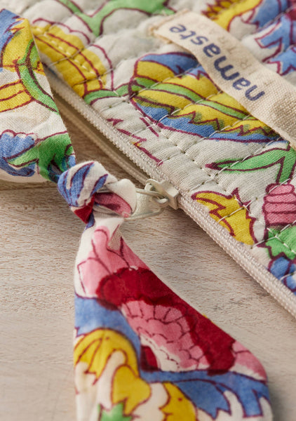 Shvanthi Block Print Pouch - Namaste