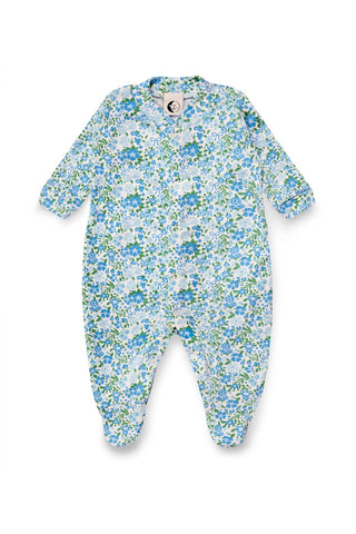 Floral baby onesie on a white background