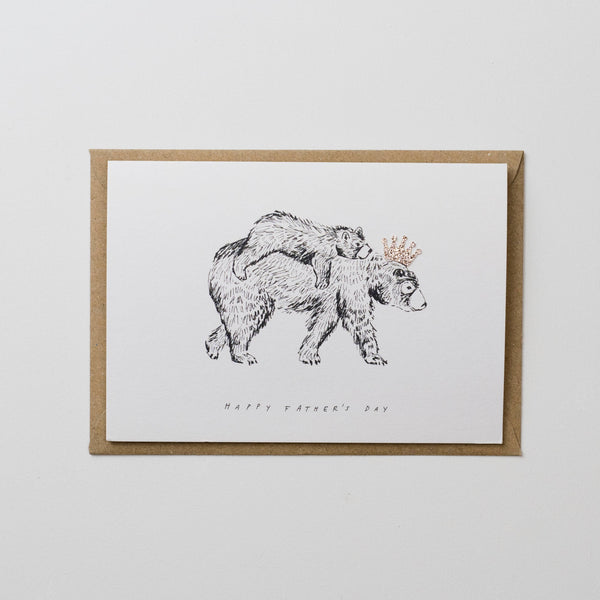 Happy Father's Day Hand Finished Greeting Card - Katie Housley
