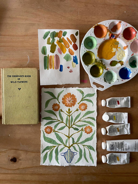 Healing Marigold Print A5 Print - Summer Moon Studio