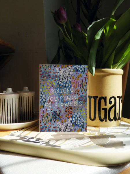 Field Of Flowers A6 Greeting Card - Rebecca Joy Ltd