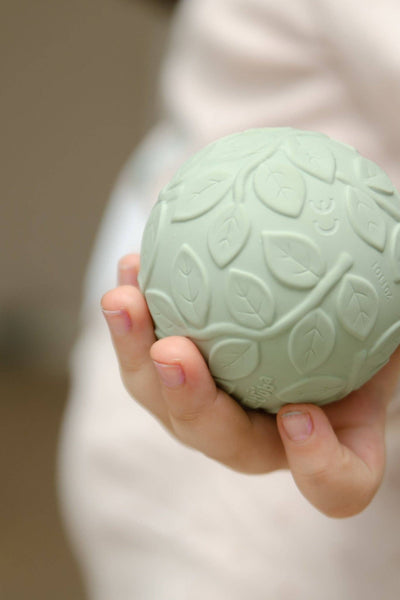 Green Leaf Natural Rubber Sensory Ball Set - Natruba