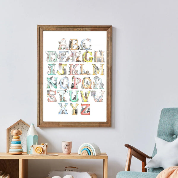 Letter Alphabet Print - A3 Mounted - Kathryn Pow Art