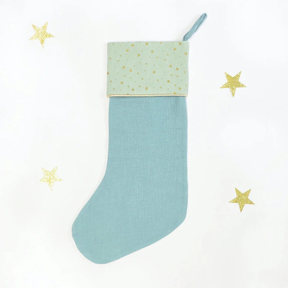 Blue Starry Christmas Stocking - Rockahula