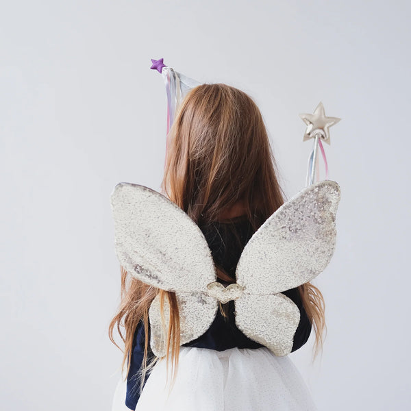 Gold Sparkle Sequin Wings - Mimi & Lula