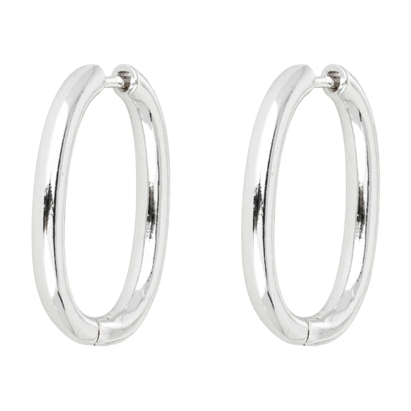 Gaby Silver Hoop Earrings - Ashiana London