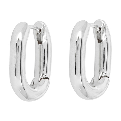 Coco Silver Hoop Earrings - Ashiana London