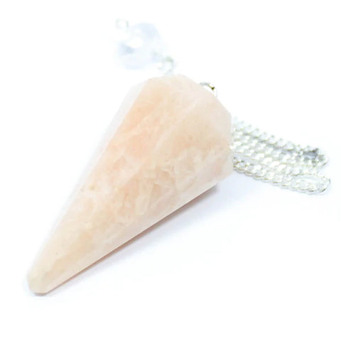 Moonstone Faceted Cone Pendulum - The Psychic Tree