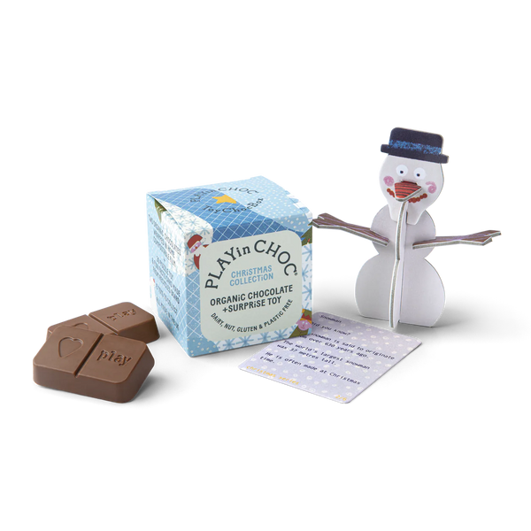 Christmas Collection Organic Chocolate & Surprise Toy - PLAYin CHOC