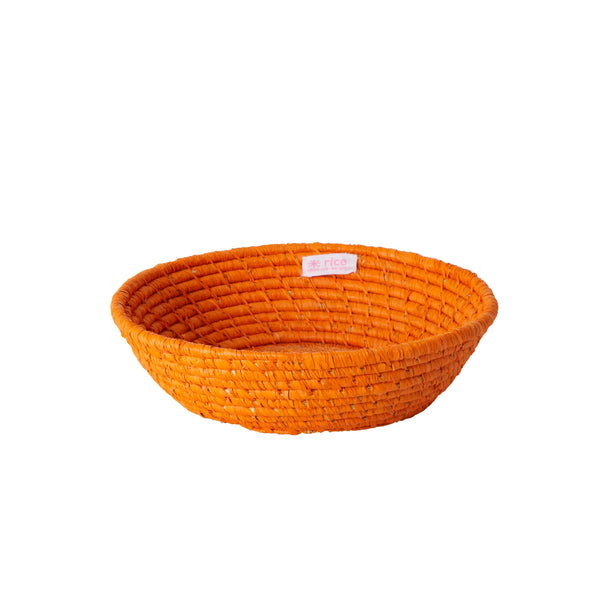 Orange Extra Small Round Bread Basket - Rice DK