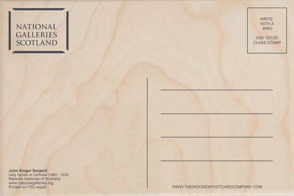 Back of Wooden Postcard - Seaby