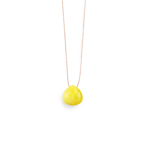 Yellow Seraphinite Fine Cord Necklace - Wanderlust Life