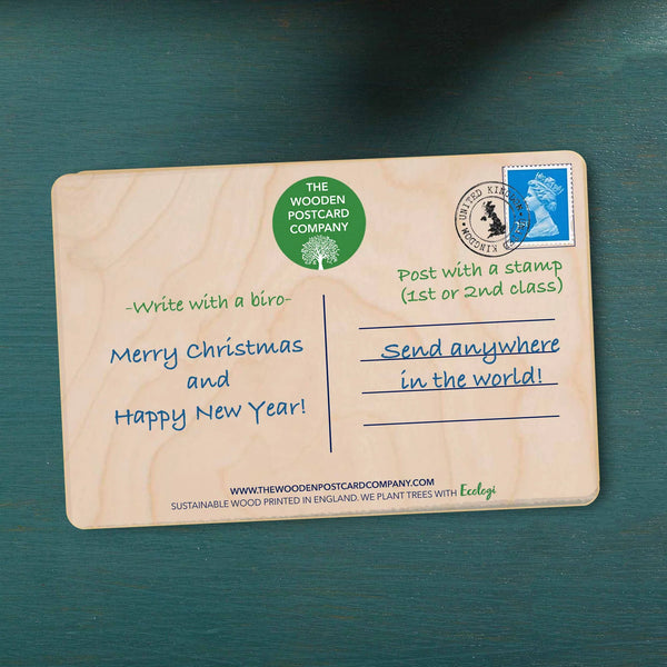 Back of  Wooden Postcard - Cicely Mary Barker