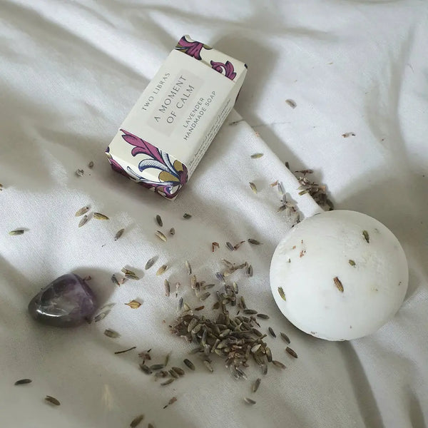 A Moment of Calm- Amethyst Mini Bath Bomb Gift Set - Two Libras