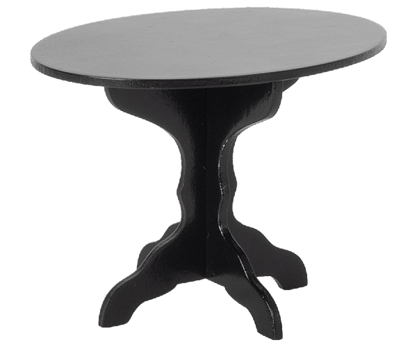 Miniature Black Wooden Toy Coffee Table - Maileg