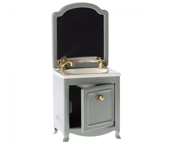 Dark Mint Sink Dresser with Mirror, Mouse -  Maileg
