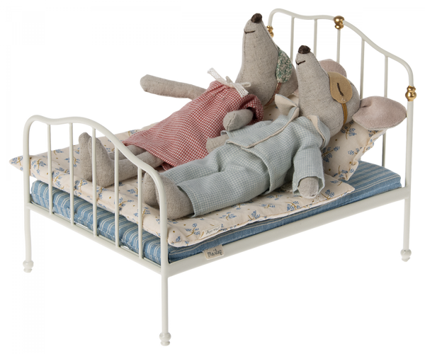 Bed, Mouse, Off White - Maileg