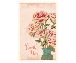 Floral 'Thank You' Card, Small - Maileg