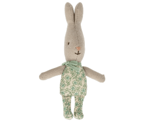 Green Rabbit, MY, Little Soft Toy Bunny - Maileg