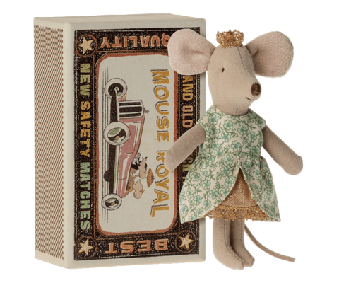 Princess Mouse, Little Sister in Matchbox - Maileg