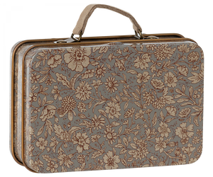 Grey Blossom Small Metal Suitcase - Maileg