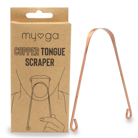 Copper Tongue Scraper Cleaner - Myga
