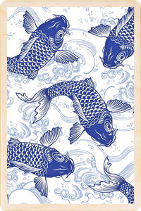 'Koi Fish' Wooden Postcard - The Wooden Postcard Company