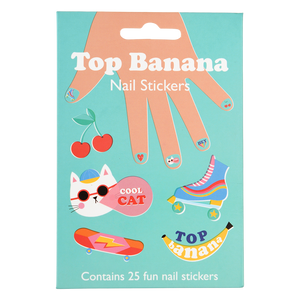 Top Banana Nail Stickers (pack Of 25) - Rex London