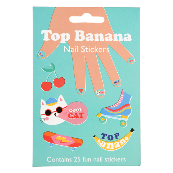Top Banana Nail Stickers (pack Of 25) - Rex London