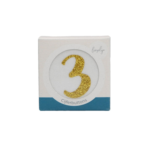 Gold 3-4-5-6 - Set of Buttons - Liezelijn