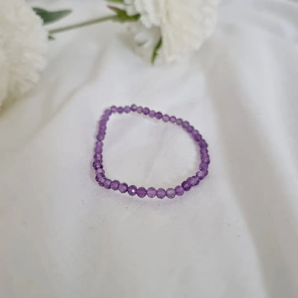 Tiny Amethyst Bracelet - Two Libra