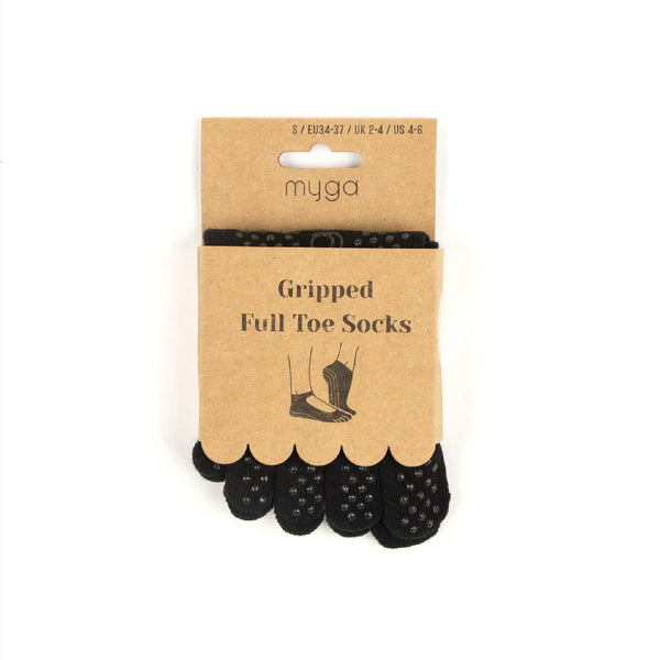 Gripped Full Toe Yoga Socks - Myga