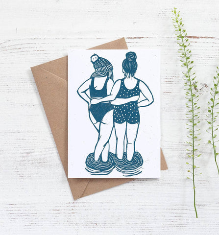 Swim Friends Card - Prints by the Bay