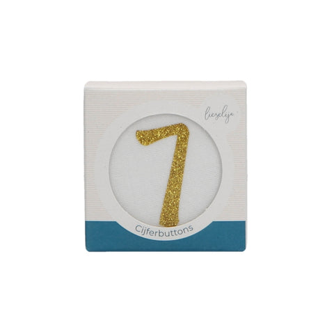 Gold 7-8-9-0 - Set of Buttons - Liezelijn