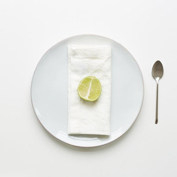 White Linen Napkins Set of 2 - Linen Tales