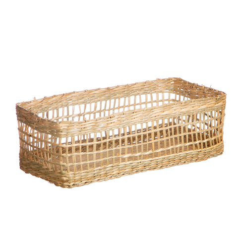 Seagrass Rectangular Storage Basket - Sass & Belle
