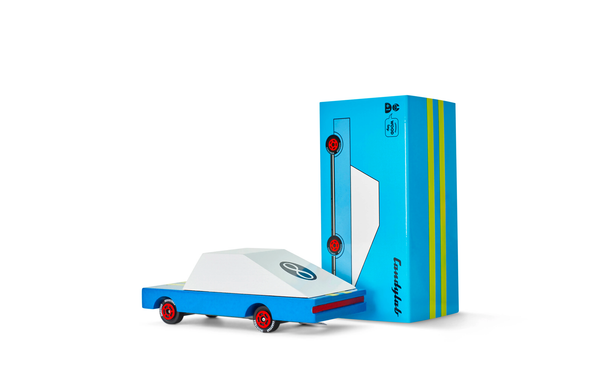 Wooden Blue Racer #8 - Candylab Toys