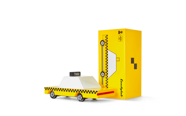 Wooden Yellow Taxi - Candylab Toys