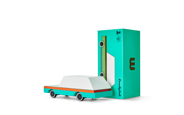 Wooden Teal Wagon - Candylab Toys