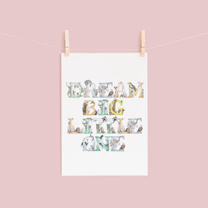 Dream Big Little One Print - A3 - Kathryn Pow Art