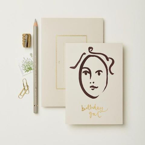 Portrait 'Birthday Gal' Card - Wanderlust Paper Co.