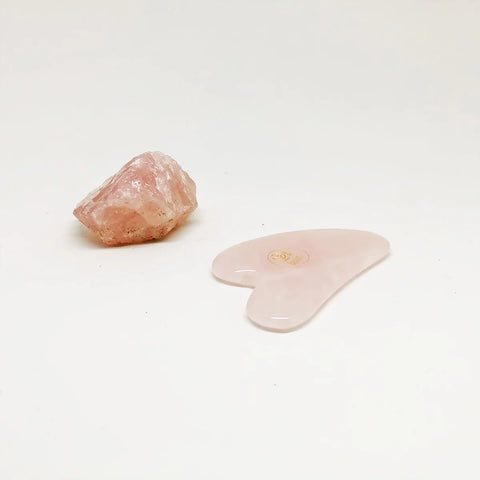Pink Quartz Heart Gua-Sha Massage - Lifting & Sculpting -  YA Beauty
