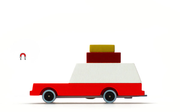 Wooden Luggage Wagon - Candylab Toys