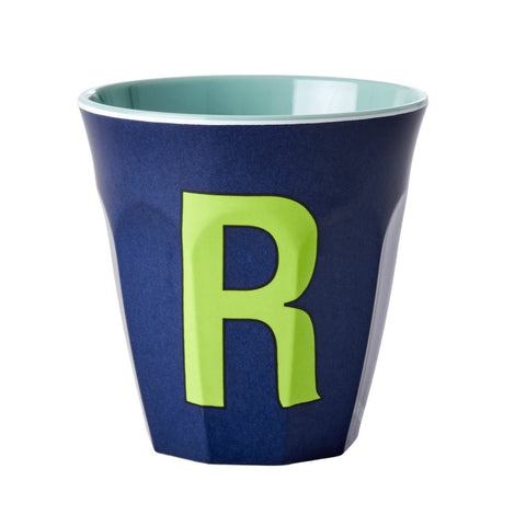 'R' Dark Blue Melamine Cup - Rice DK
